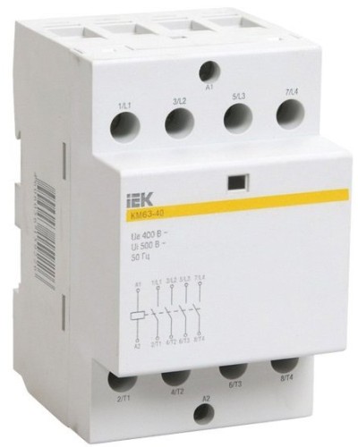 Контактор модульный КМ63-40 AC/DC (MKK21-63-40). Контактор модульный. IEK в Нижнем Новгороде