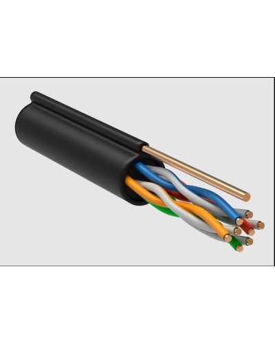 GENERICA U/UTP 5E 24AWG 4PR LDPE трос черный (BC3-C5E04-159-305-R-G). Кабель «витая пара» (LAN) для структурированных систем связи. IEK в Нижнем Новгороде