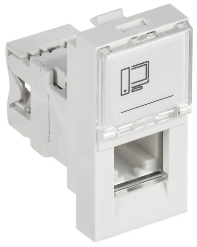 Розетка RJ45 кат.6 PRIMER РКИ-10-00-П-6 белый IEK (PR-KK40D-RI-0-1-C06U-K01). Розетка RJ-45. IEK в Нижнем Новгороде