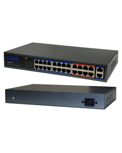 KN-SW2402POE+. Коммутатор с питанием по PoE. KENO в Нижнем Новгороде