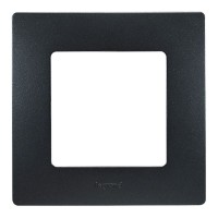 Рамка 1 пост ETIKA, антрацит (672581). Рамка. LegranD