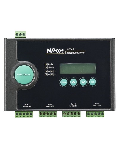 NPort 5430. 4-портовый асинхронный сервер. MOXA в Нижнем Новгороде