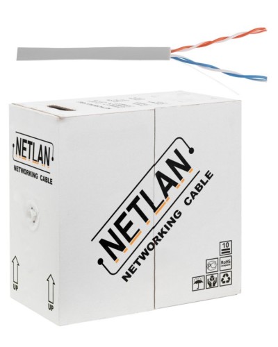 U/UTP 2pair, Cat5, In, PVC, CCA (CCA-UU002-5-PVC-GY) . Кабель «витая пара» (LAN) для структурированных систем связи. NETLAN в Нижнем Новгороде