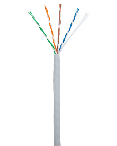 U/UTP 4pair, Cat5e, In, PVC (EC-UU004-5E-PVC-GY-1). Кабель «витая пара» (LAN) для структурированных систем связи. NETLAN в Нижнем Новгороде