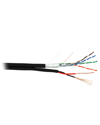 F/UTP 4pair, Cat5e, Out, PVC+PWR (EC-UF004-5E-PC150-PE-BK). Кабель «витая пара» (LAN) для структурированных систем связи. NETLAN в Нижнем Новгороде