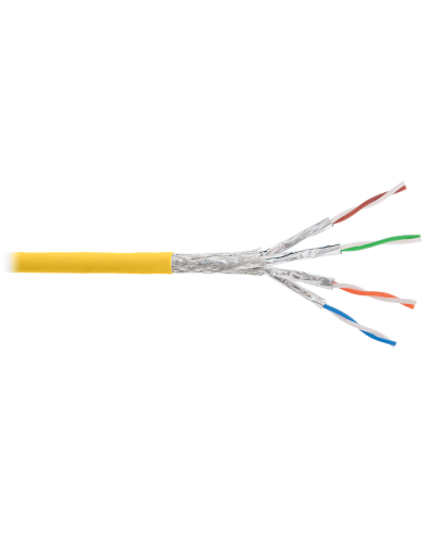 S/FTP, 4pair, Cat7a, Solid, In, LSZH (NKL 4375C-YL). Кабель «витая пара» (LAN) для структурированных систем связи. NIKOLAN в Нижнем Новгороде