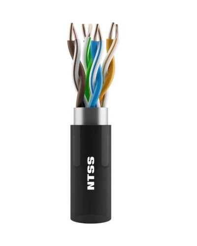 NTSS-OUT-UTP4-5Е-PE-BL кат.5E UTP 4 пары 24AWG PE внешний 305м черный. Кабель «витая пара» (LAN) для структурированных систем связи. NTSS в Нижнем Новгороде