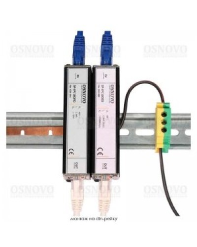 SP-IP/100D. Устройство грозозащиты цепей Ethernet. OSNOVO в Нижнем Новгороде