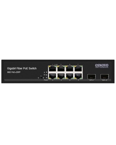 SW-80802(150W). Промышленный PoE коммутатор Gigabit Ethernet на 10 портов. OSNOVO в Нижнем Новгороде