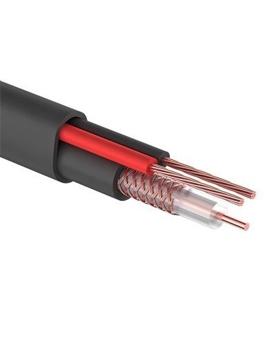 КВК-П-2+2x0,50 мм² (Cu/CCA) черный PROconnect (01-4215). Кабель комбинированный для систем видеонаблюдения. PROCONNECT в Нижнем Новгороде