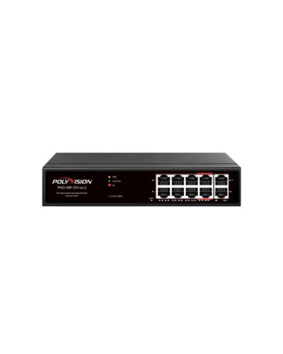 PND-08P-2M v.2. Коммутатор 10-портовый с функцией PoE. Polyvision в Нижнем Новгороде