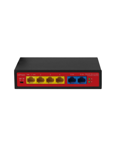 PND-04P-2M Lite (48W). Коммутатор неуправляемый 6-портовый с функцией PoE. Polyvision в Нижнем Новгороде