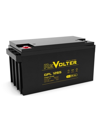 Revolter GPL 1265. Аккумулятор автомобильный герметичный свинцово-кислотный. Revolter в Нижнем Новгороде