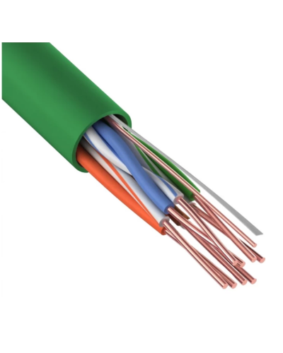 U/UTP, CAT 5e, нг(А)-LSLTx, 4х2х0,52мм, 24AWG, INDOOR, SOLID, зеленый, 305м REXANT (01-0061). Кабель «витая пара» (LAN) для структурированных систем связи. Rexant в Нижнем Новгороде