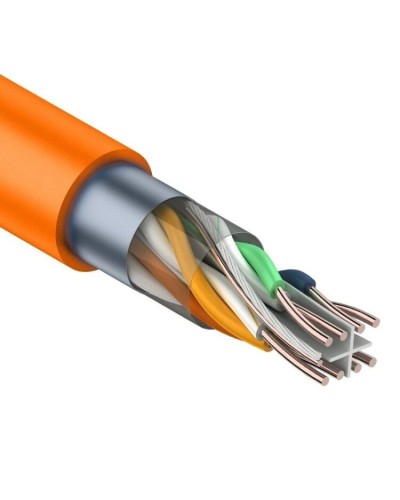 F/UTP, CAT 6, ZH нг(А)-HF, 4PR, 23AWG, INDOOR, SOLID, оранжевый, 305 м, REXANT (01-0151). Кабель «витая пара» (LAN) для структурированных систем связи. Rexant в Нижнем Новгороде