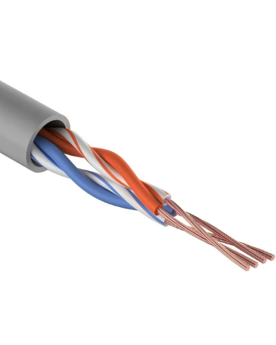 U/UTP, CAT 5e, PVC, 2PR, 24AWG, INDOOR, STRANDED, серый, 305м REXANT (01-0026). Кабель «витая пара» (LAN) для структурированных систем связи. Rexant в Нижнем Новгороде
