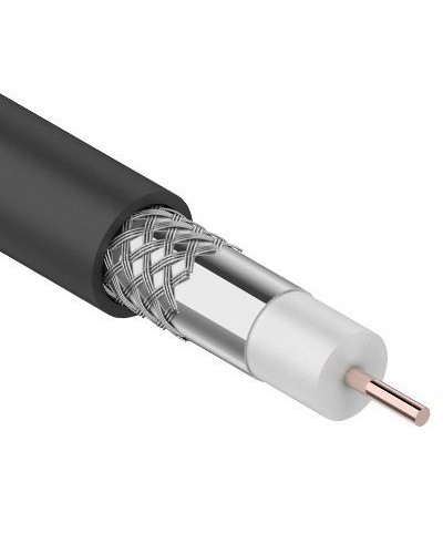 RG-6U, 75 Ом, CCS/Al/Al, 64%, 100 м OUTDOOR. REXANT (01-2202). Кабель коаксиальный радиочастотный. Rexant в Нижнем Новгороде