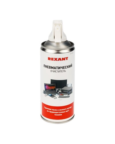 Пневматический очиститель DUST OFF, REXANT, 400 мл, аэрозоль (85-0001): Баллон со сжатым воздухом в Нижнем Новгороде