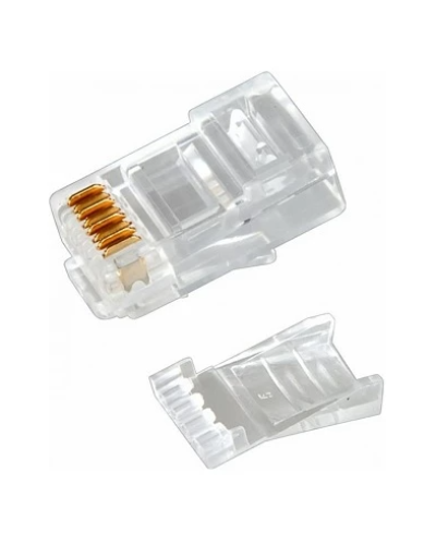 Разъем RJ-45(8P8C) под витую пару, UTP, CAT 6, с вставкой REXANT (05-1031). Разъем RJ-45. Rexant в Нижнем Новгороде