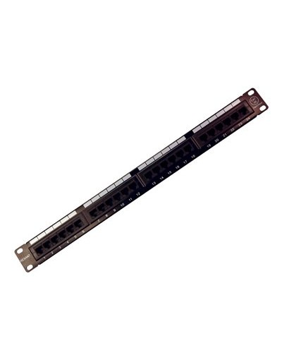 Коммутационная панель, 19", 1U, 24 порта RJ-45, категория 5e, UTP неэкранированная, черная Rexant (04-0021): Патч-панель 19" в Нижнем Новгороде