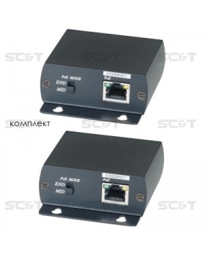 IP01P. Удлинитель Ethernet с PoE. SC&T в Нижнем Новгороде
