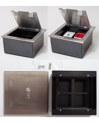 Люк на 4 поста (45х45), из нержавеющей стали, с коробкой, IP40 (300014). Люк. SPL в Нижнем Новгороде