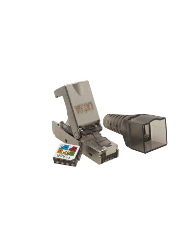 Коннектор 8P8C STP 6A (RJ-45) безынструментальный (10-0240). Разъем RJ-45. SUPRLAN в Нижнем Новгороде
