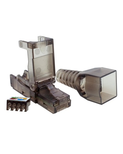 Коннектор 8P8C UTP 6A (RJ-45) безынструментальный (10-0239). Разъем RJ-45. SUPRLAN в Нижнем Новгороде