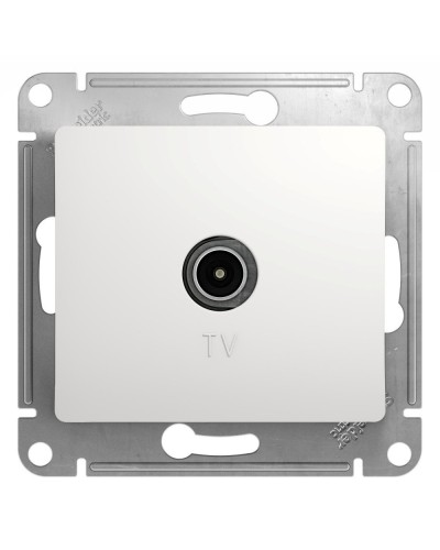 Glossa розетка TV антенна коннектор, 1-местная, скрытой установки, механизм, белый (GSL000193). Розетка TV антенна. Systeme Electric в Нижнем Новгороде