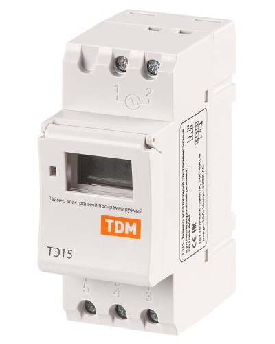 ТЭ15-1мин/7дн-16on/off-16А-DIN TDM (SQ1503-0005). Таймер электронный. TDM ЕLECTRIC в Нижнем Новгороде
