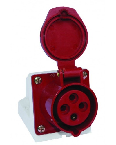 Розетка 114 стационарная 3Р+РЕ 16А 380В IP44 (SQ0602-0002). Розетка. TDM ЕLECTRIC в Нижнем Новгороде