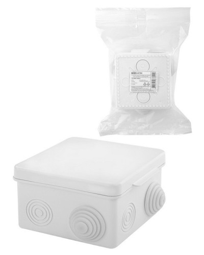 Коробка ОП 80х80х50мм, крышка, IP54, 7вх., белая (SQ1401-0922). Распаячная коробка. TDM ЕLECTRIC в Нижнем Новгороде