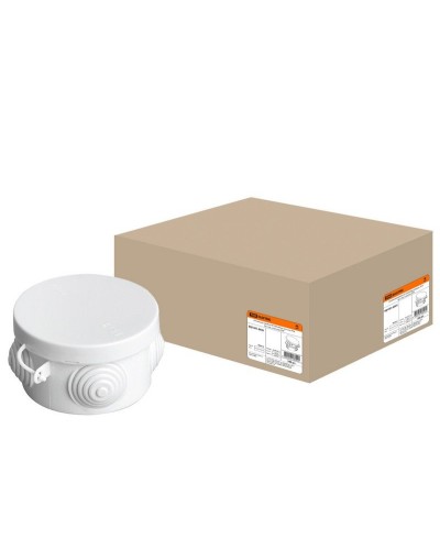 Коробка ОП D65х40мм, крышка, IP54, 4вх. (SQ1401-0501). Распаячная коробка. TDM ЕLECTRIC в Нижнем Новгороде