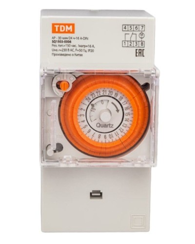 АР-30мин/24ч-16А-DIN (3 модуля) TDM (SQ1503-0006). Аналоговое суточное реле. TDM ЕLECTRIC в Нижнем Новгороде