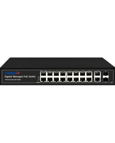 TR-NS24202S-300-16PoE. Коммутатор с PoE. Trassir в Нижнем Новгороде