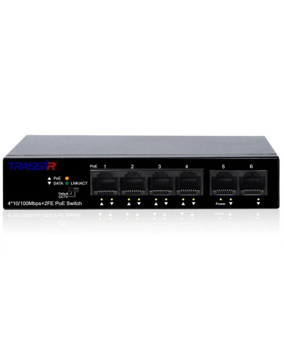 TR-NS1106-60-4POE. Коммутатор с PoE. Trassir в Нижнем Новгороде