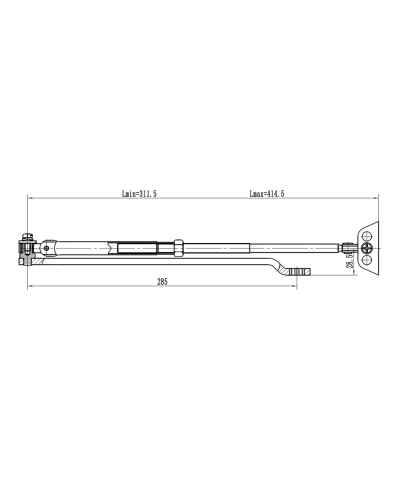 Рычаг-503 LONG. Рычаг удлиненный для доводчиков. VIZIT в Нижнем Новгороде