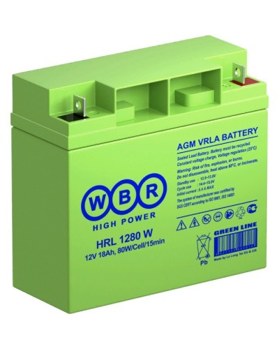 WBR HRL1280W. Аккумулятор герметичный свинцово-кислотный. WBR в Нижнем Новгороде