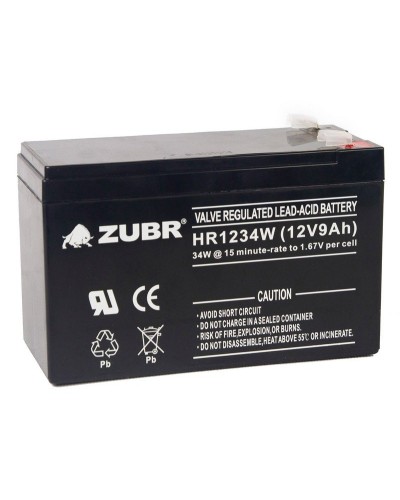 ZUBR HR 1234W (12V, 9Ah). Аккумулятор герметичный свинцово-кислотный. ZUBR в Нижнем Новгороде