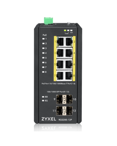 RGS200-12P-ZZ0101F. Промышленный L2 PoE+ коммутатор. ZYXEL в Нижнем Новгороде