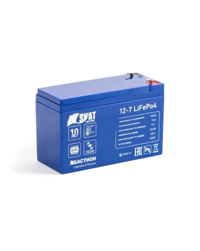 Skat i-Battery 12-7 LiFePo4 (645). Li-Ion аккумулятор. Бастион в Нижнем Новгороде