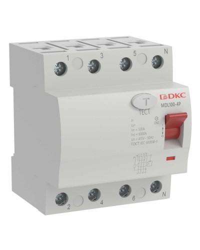 YON MAX MDL100 ВДТ, 4P, 30mA, 25A, АС (MDL100-4P2-25-AC). Автоматический выключатель дифференциальный (УЗО). ДКС в Нижнем Новгороде