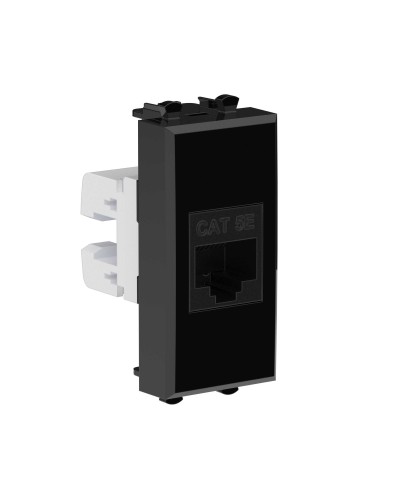 Розетка RJ-45, кат.5E, Avanti, 1 модуль, черный квадрат (4402661): Розетка компьютерная модульная в Нижнем Новгороде