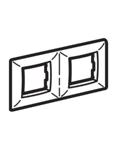 Рамка на 2+2 модуля (двухместная), слоновая кость (75012O): Рамка двухместная, Brava в Нижнем Новгороде