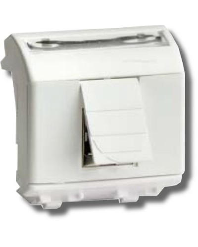 Розетка RJ-45 Brava 2 модуля белая (76655B): Розетка компьютерная с двумя разъёмами в Нижнем Новгороде