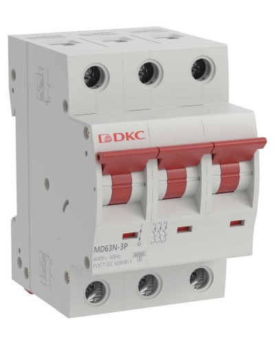 YON max MD63N 3P 16А 6кА C (MD63N-3PC16). Автоматический выключатель. ДКС в Нижнем Новгороде
