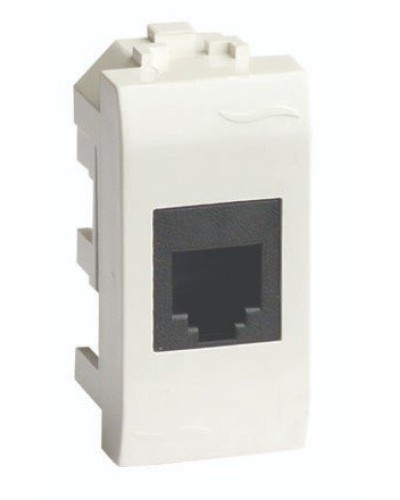 Розетка RJ-45 Brava 1 модуль слоновая кость (75654S): Розетка компьютерная с одним разъёмом в Нижнем Новгороде