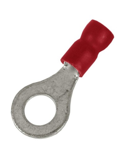 Наконечник НКИ 0,25-1,5 М4 (D4,3мм) с отверстием под винт (100 шт) (2A4P-EE-PVC). Наконечник с отверстием под винт и изолированным фланцем ПВХ. ДКС в Нижнем Новгороде