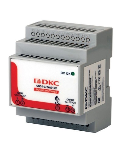 Источник питания однофазный, 72Вт, 3А, 24В (XCSD1072W024VAA). Источник питания  MODULAR POWER однофазный. ДКС в Нижнем Новгороде