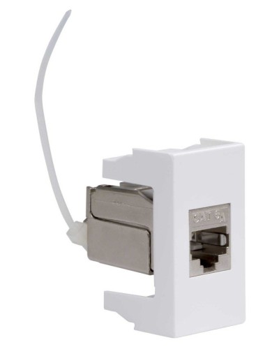 Розетка RJ-45 Viva 1 модуль кат.6A белая (45078). Розетка компьютерная экранированная с одним разъёмом. ДКС в Нижнем Новгороде